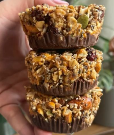 Barras de proteína en forma de muffin