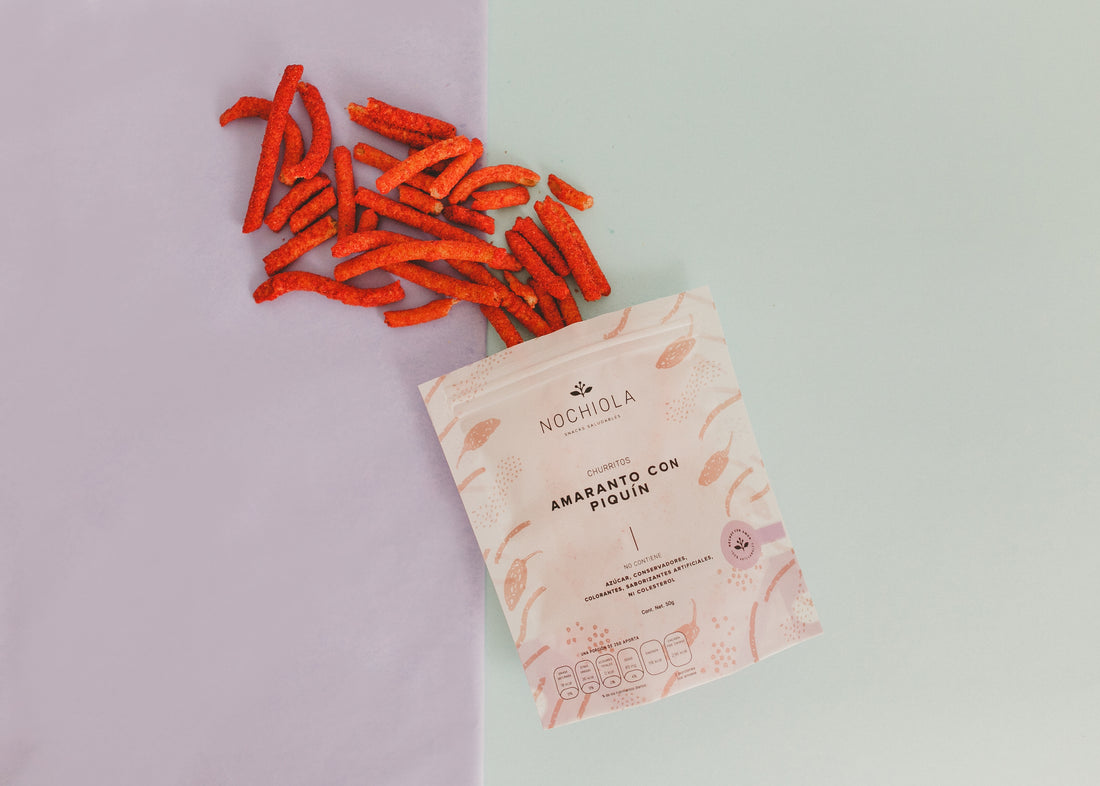 Bolsa de churritos de amaranto con piquín Nochiola