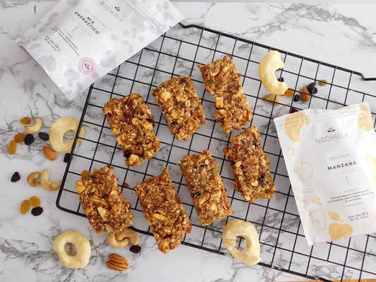 Healthy bars con snacks saludables Nochiola