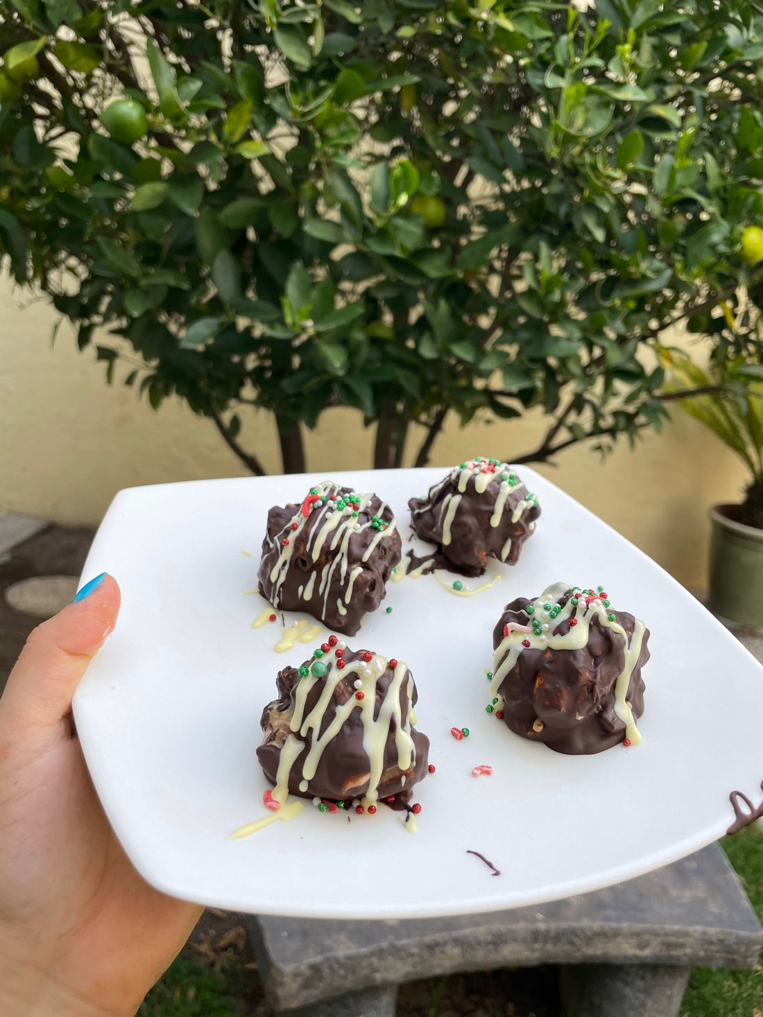 DOUBLE CHOCOLATE SNOWBALLS CON NOCHIOLA