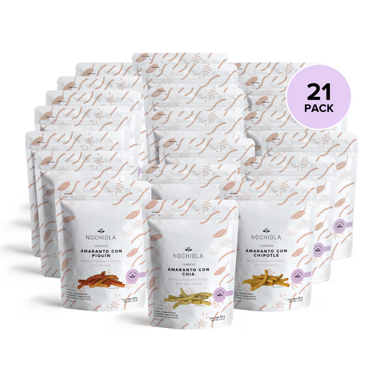 Combo Churritos de amaranto 50g (21 piezas)