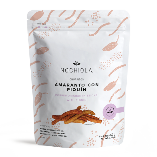 Churritos de amaranto con piquín