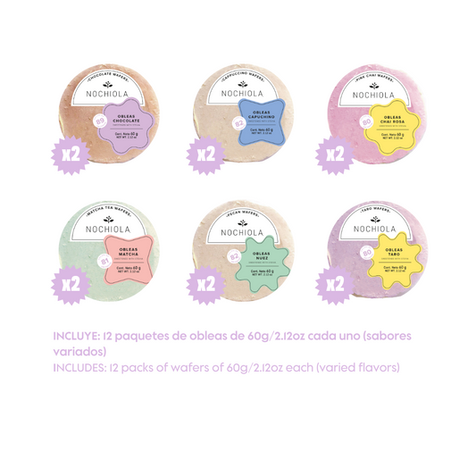 Combo Obleas de amaranto sin azúcar (12 piezas)