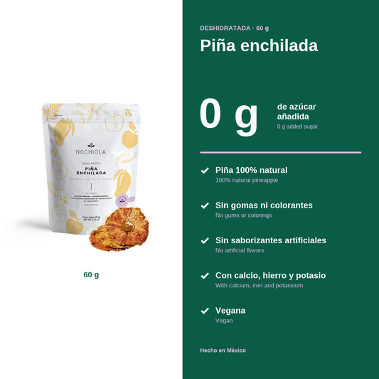 Beneficios Piña deshidratada enchilada Nochiola