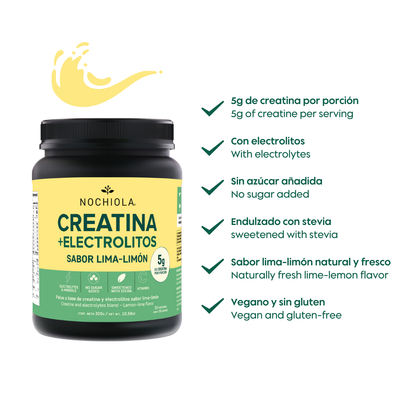Creatina + electrolitos Lima Limon 300g