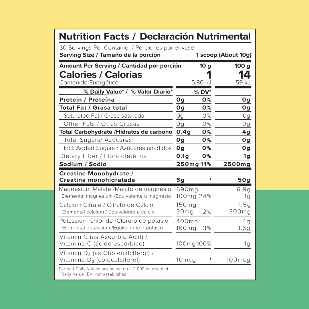 Creatina + electrolitos Lima Limon 300g