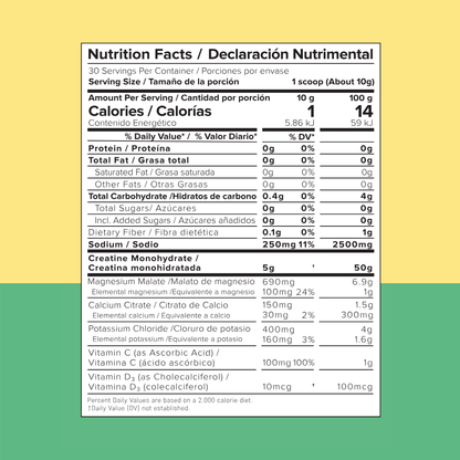 Creatina + electrolitos Lima Limon 300g