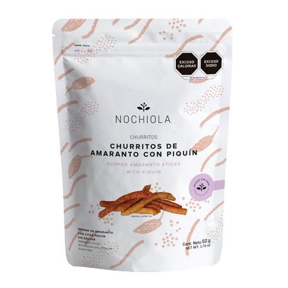 Churritos de amaranto con piquín