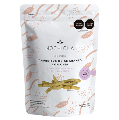 Churritos de amaranto con chia