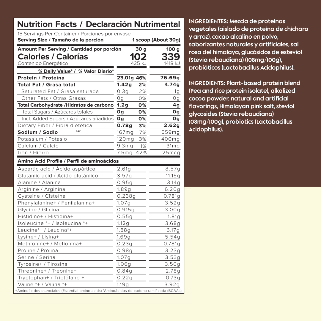 Proteina Vegetal Chocolate Belga